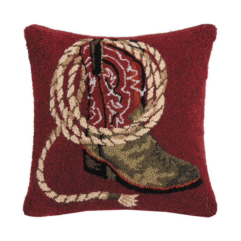 Peking Handicraft - Western Boots With Rope Hook Pillow