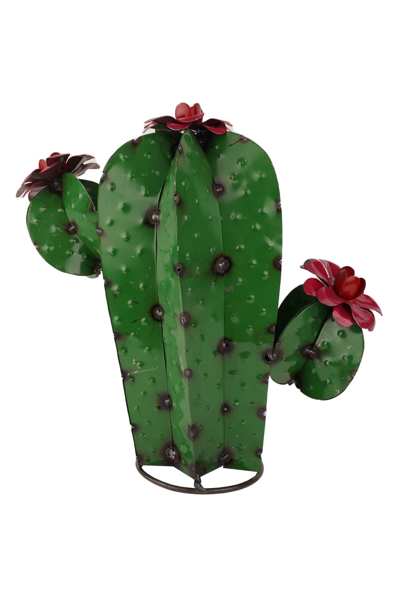 My Amigos Imports - Sahuaro Metal Cactus-Garden-Yard Art-15x8x16H-Large