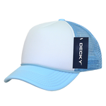 The Park Wholesale - Decky 7010 - Kids, Youth Trucker Foam Hats, Mesh Back - 7010: Sky/White