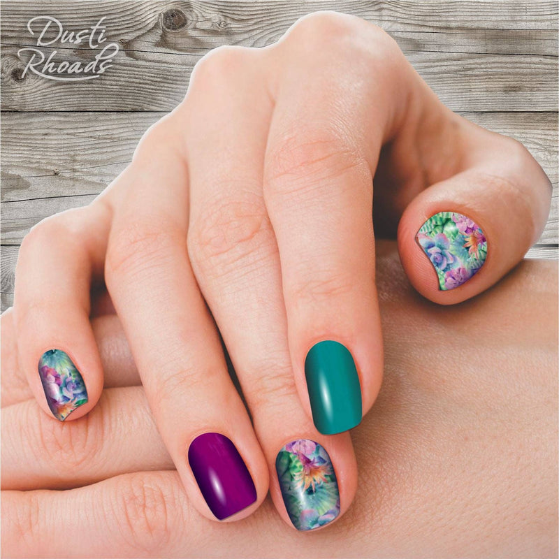 Dusti Rhoads - Sweet Succulent Cactus Western Nail Polish Strips