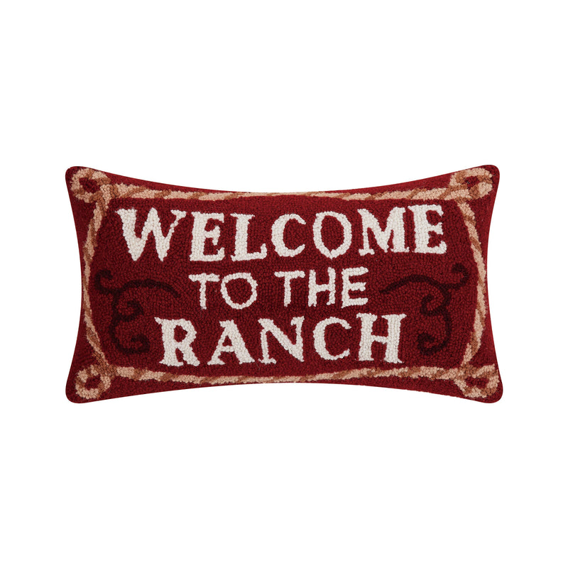 Peking Handicraft - Welcome To The Ranch Hook Pillow