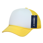 The Park Wholesale - Decky 7010 - Kids, Youth Trucker Foam Hats, Mesh Back - 7010: Yellow/White