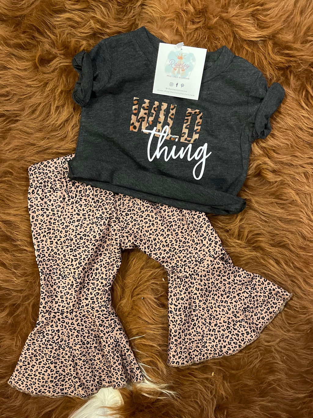 RJ- Leopard Bell Bottoms