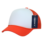 The Park Wholesale - Decky 7010 - Kids, Youth Trucker Foam Hats, Mesh Back - 7010: Orange/White