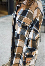Plaid Flannel Maxi Length Shacket