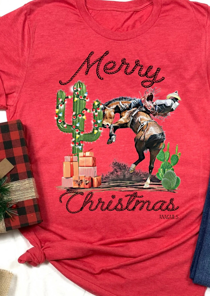 Merry Buckin Christmas Short Sleeve