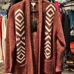 Fuzzy Long Horn Cardigan