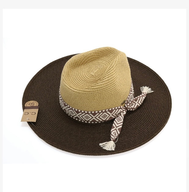 Braided Hat W/ Tribal Band