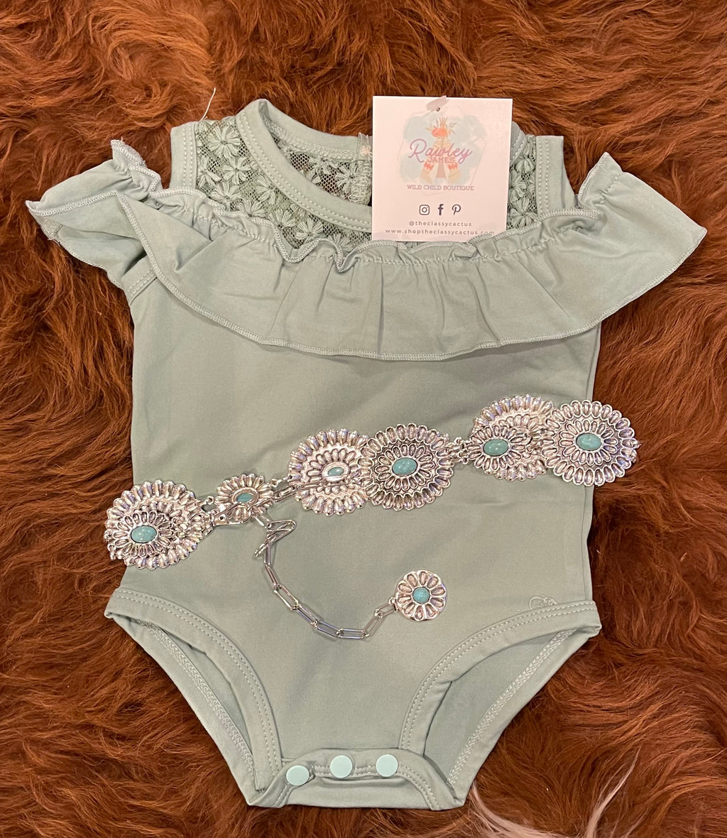 RJ- Lace Flutter Leotard