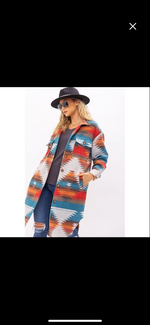 Long Aztec Shacket
