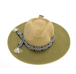 Braided Hat W/ Tribal Band