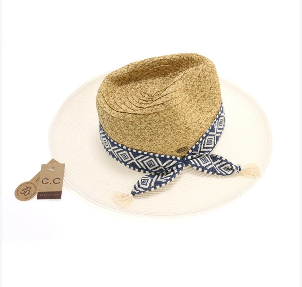 Braided Hat W/ Tribal Band